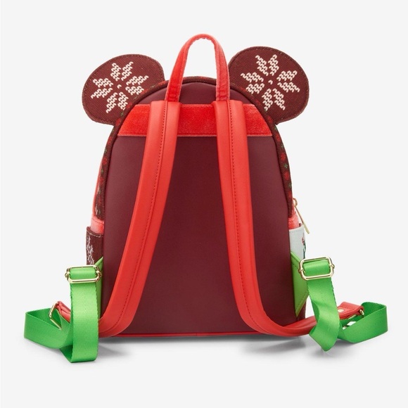 Loungefly Disney Minnie Mouse Sweater
Holiday Mini Backpack & wallet NWT - Picture 3 of 11